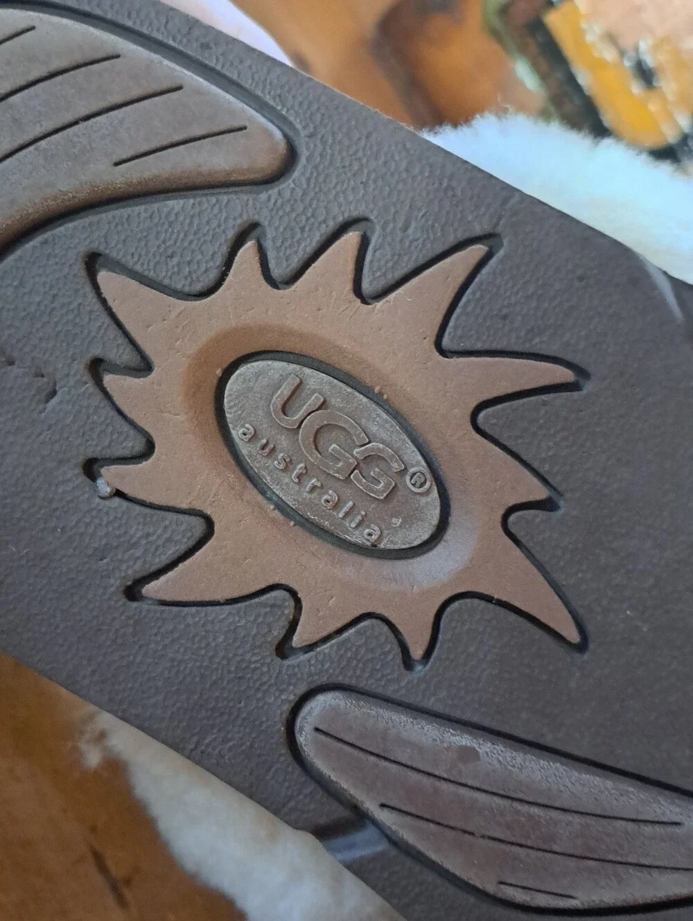 UGG Scuff Men's Slippers Size 11 Espresso Brown Suede Sheepskin Shearling #5614